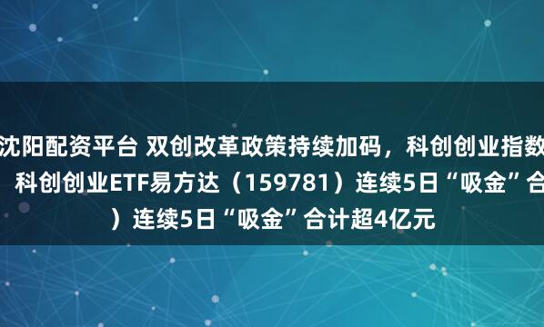 沈阳配资平台 双创改革政策持续加码，科创创业指数大涨2.8%，科创创业ETF易方达（159781）连续5日“吸金”合计超4亿元